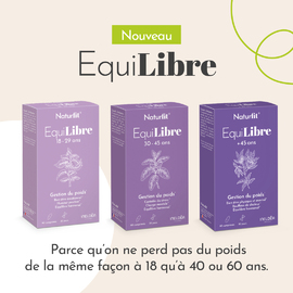 🌱 Nouveaux 🌱

On ne perd pas du poids de la même manière à 18 ans qu’à 60 ans, Naturfit® a développé une gamme de produits innovants et naturels : Équilibre qui répond aux besoins spécifiques de chaque femme en fonction de sa tranche d'âge. 

👩 De 18 à 29 ans : Pour soutenir le métabolisme, maintenir un équilibre hormonal optimal et une humeur positive. 
🧑 De 30 à 45 ans : Pour améliorer le métabolisme et prévenir la prise de poids due au stress et à la charge mentale.
👩‍🦳 +45 ans : Pour accompagner le changement hormonal de la péri-ménopause et de la ménopause à l’origine de la prise de poids tout en préservant la vitalité et le bien-être.

#Naturfit #LaboratoiresIneldea #Besoins #Changements #Femmes #Corps #Innovation #Equilibre